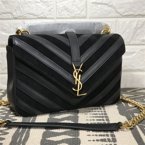 ysl black suede bag|ysl bags france.